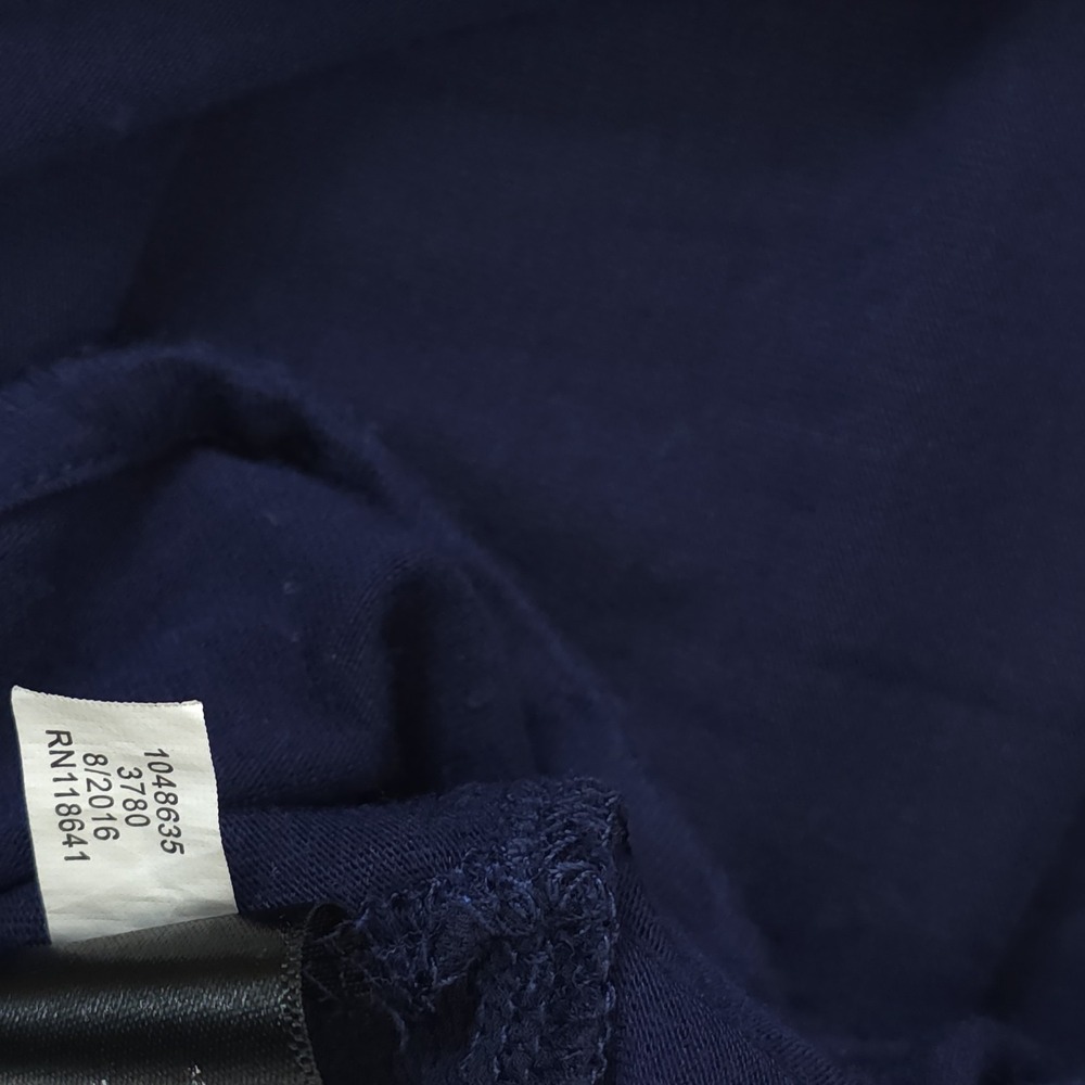 Lane Bryant Knit Modal Spandex Shirt Women 26/28 Blue Long Sleeve Mix Fabrics - Picture 9 of 11